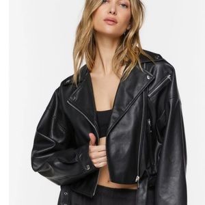 forever 21 leather biker jacket